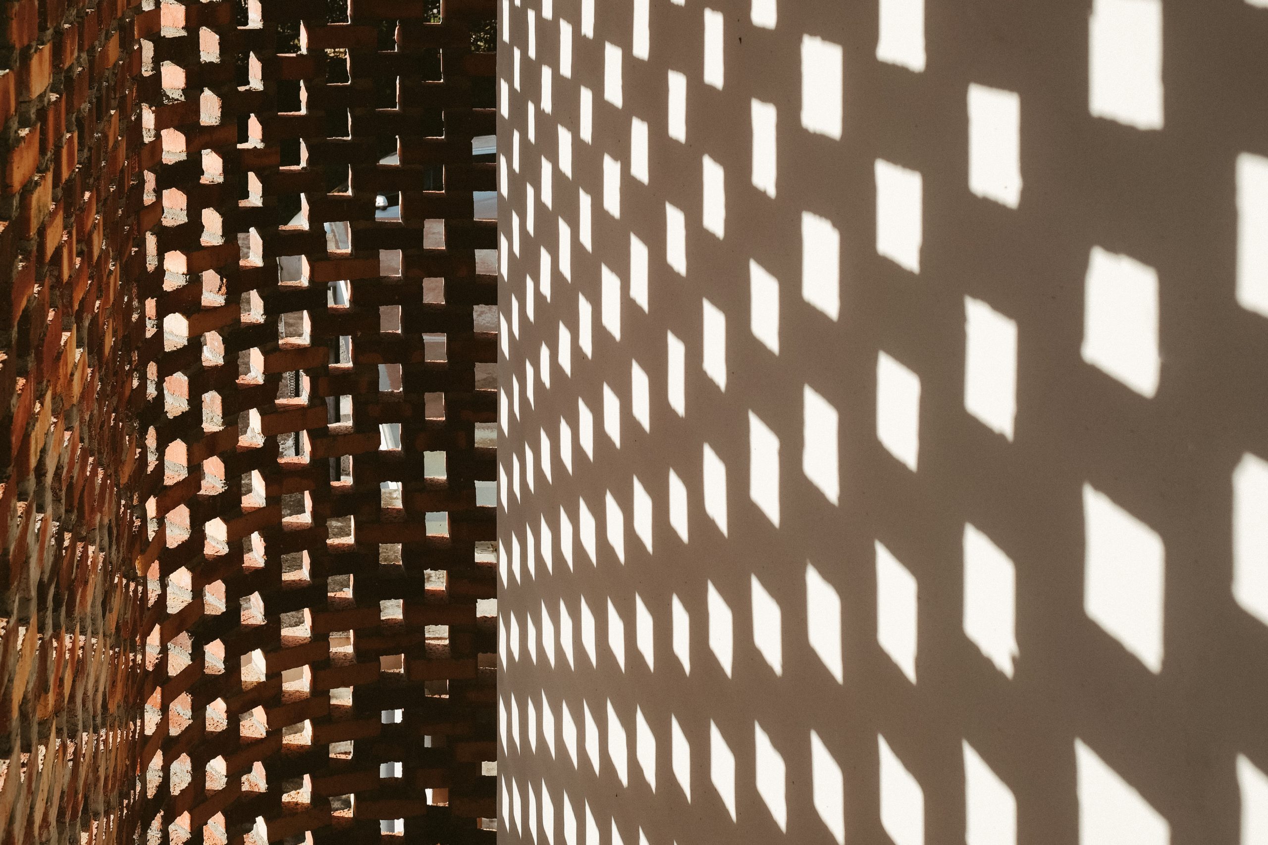 Light and shadow forming layers across an interior